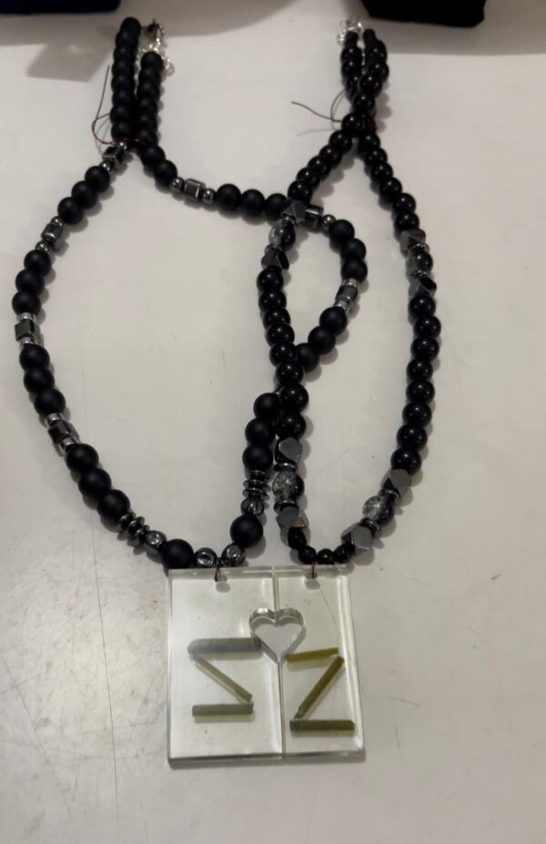 Verdant Harmony Transparent 2in1 Pendant Necklace with Green Tourmaline and Emerald - Image 6